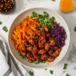 Hot Honey Chicken Bowl Recipe Card