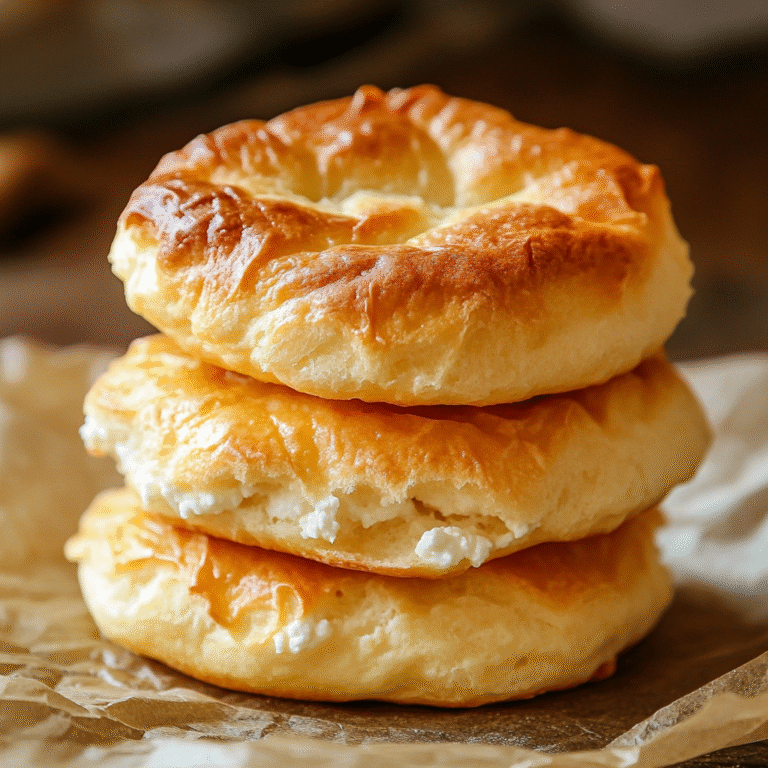 Fluffy Cottage Cheese Cloud Bread Stack