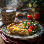 slice of gluten free quiche recipe