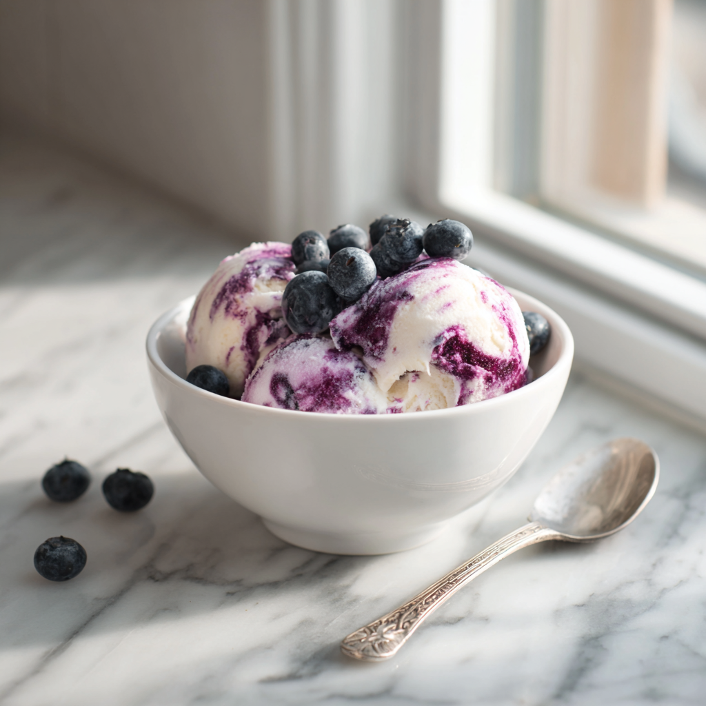 Blueberry cottage cheese ice cream recipe