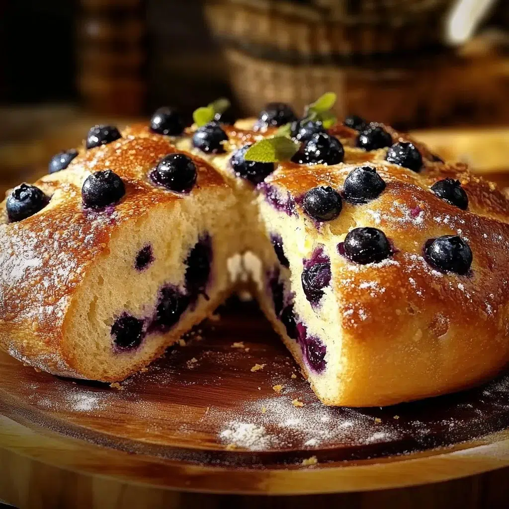 Blueberry Lemon Cream Cheese Sourdough Bread