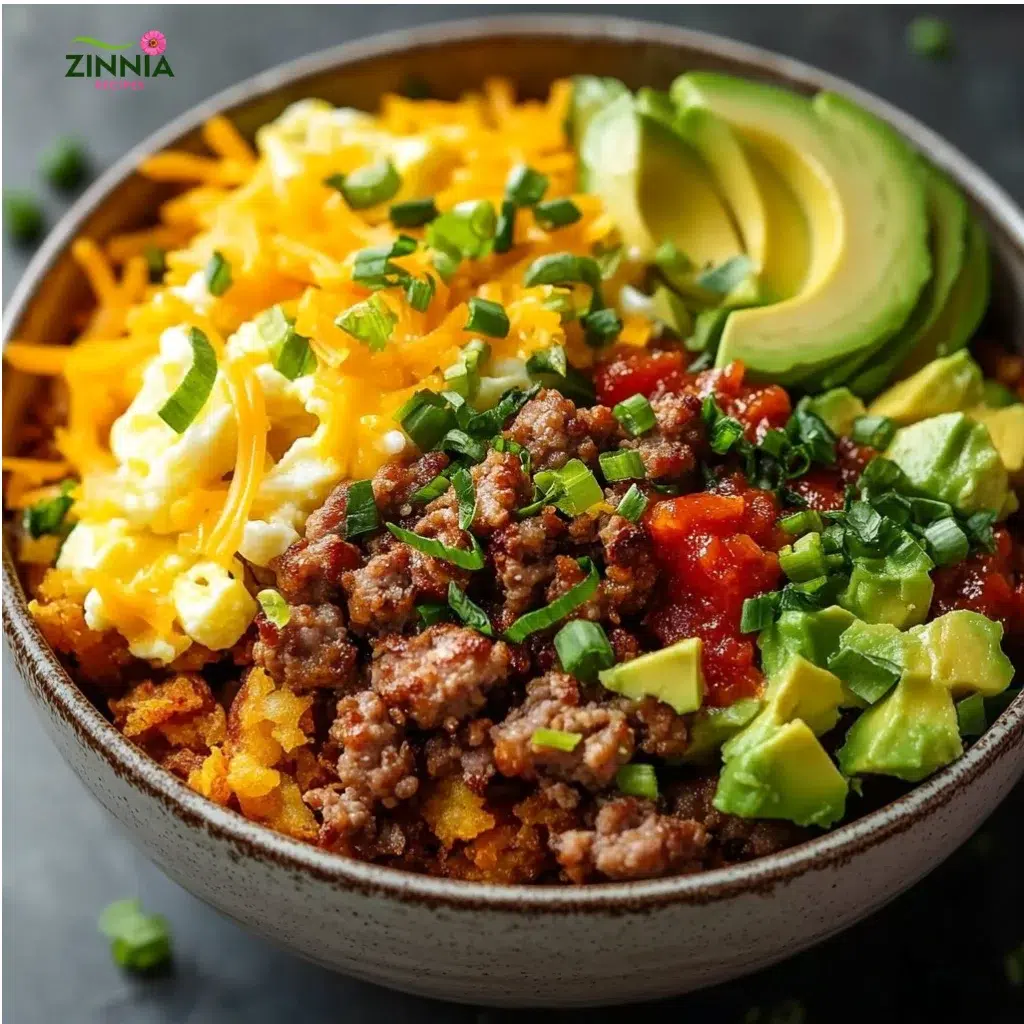 Delicious hash brown breakfast bowls served with eggs and vegetables