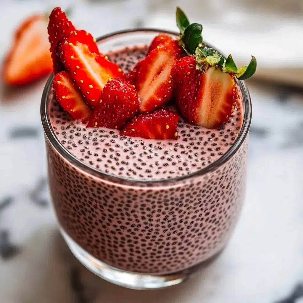 High-Protein Strawberry Chia Seed Pudding