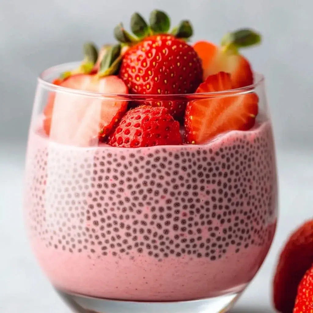 High-Protein Strawberry Chia Seed Pudding