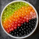 Homemade tapioca pearls for boba drinks