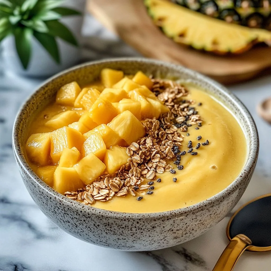 Mango Pineapple Smoothie Bowl