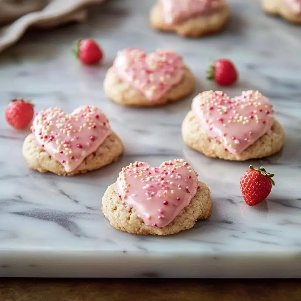 Strawberry Kiss Cookies – Amazing Soft Valentine’s Delight
